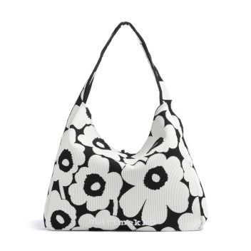 Marimekko Unikko Knitted Hobo bag black/white