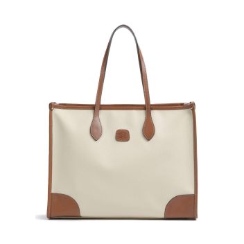 Brics Firenze Tote bag ivory/brown