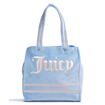 Juicy Couture Iris Velvet L Tote bag light blue