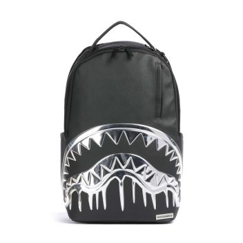 Sprayground Metallic Drip Shark Backpack black