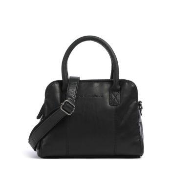 The Chesterfield Brand Cow Wax Pull Up Ezra Handbag black