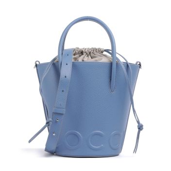 Coccinelle Myrtha Maxi Logo Bucket bag blue