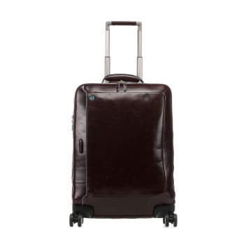 Piquadro Blue Square Spinner (4 wheels) mahogany