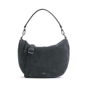 Abro Suede Mina Hobo bag dark grey