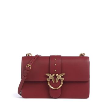 Pinko Love One Classic Crossbody bag bordeaux red