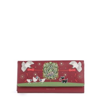 Radley London 12 Days of Christmas Wallet bordeaux red