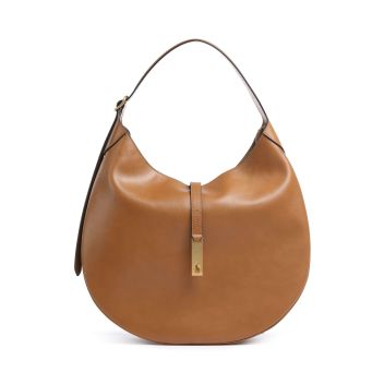 Polo Ralph Lauren ID Collection Medium Hobo bag tan