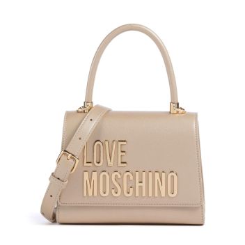 Love Moschino Bold Love Laminated Crossbody bag gold