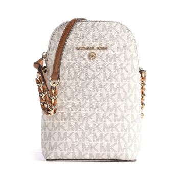 Michael Kors Jet Set Charm Phone bag ivory/brown