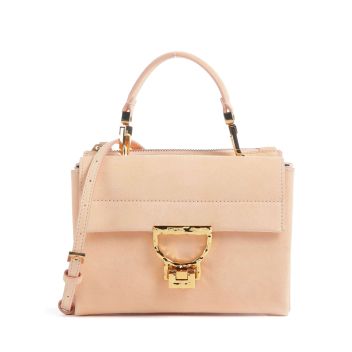 Coccinelle Arlettis Suede Crossbody bag apricot