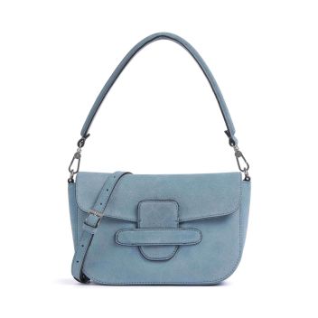 Abro Suede Camilla Shoulder bag blue-grey