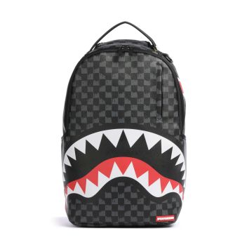 Sprayground Drip Check Shark Backpack black/grey
