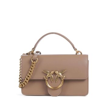 Pinko Love One Mini Handbag light brown