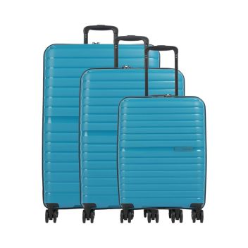 Travelite Trient Suitcase set (4 wheels) petrol