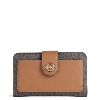 Michael Kors MK Charm Wallet dark brown
