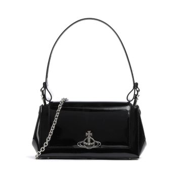 Vivienne Westwood Hazel Shiny Patent Medium Shoulder bag black