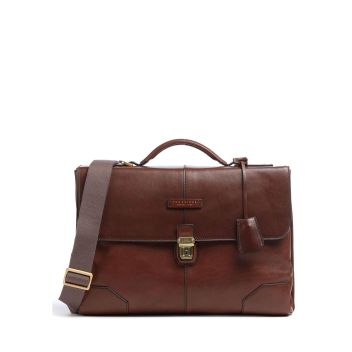 The Bridge Vespucci Briefcase brown