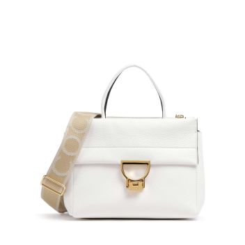 Coccinelle Arlettis Signature Handbag white