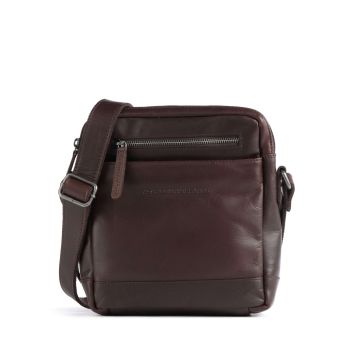 The Chesterfield Brand Cow Wax Pull Up Arnhem Crossbody bag dark brown