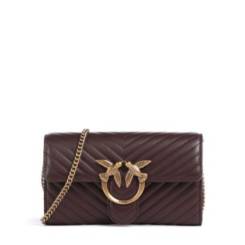Pinko Love One Wallet bordeaux red