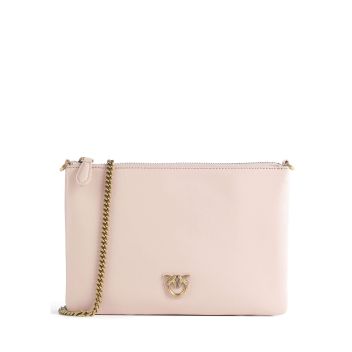 Pinko Flat Classic Crossbody bag antique pink
