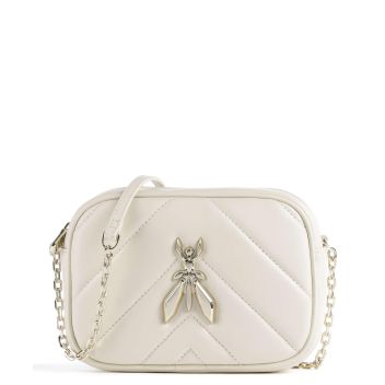Patrizia Pepe Fly Quilted Crossbody bag ivory