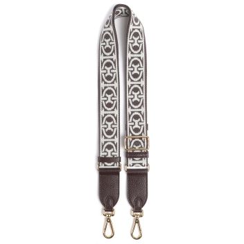 Coccinelle Nastro Monogram Bag strap brown/white
