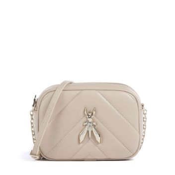 Patrizia Pepe Fly Quilted Crossbody bag sand