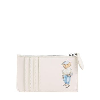 Polo Ralph Lauren Bear Eran Cable Credit card holder ivory