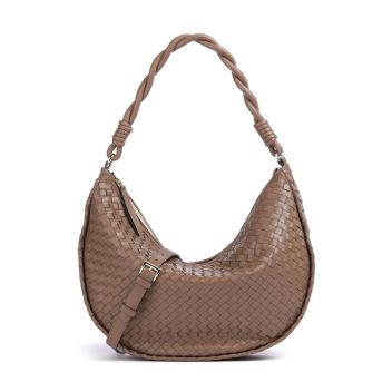 Abro Piuma Moon Hobo bag camel