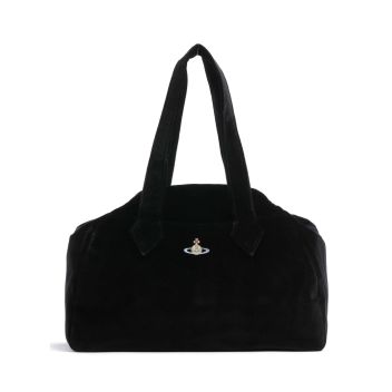 Vivienne Westwood Archive Velvet Large Tote bag black