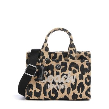 Coach Cargo Leopard Print 20 Crossbody bag beige/black