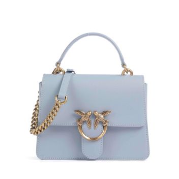 Pinko Love One Mini Crossbody bag light blue