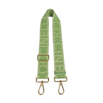 Coccinelle Nastro Signature Bag strap light green