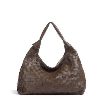 Núnoo Braided Air 1 Dandy Hobo bag dark brown