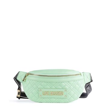 Love Moschino Quilted Fanny pack mint green