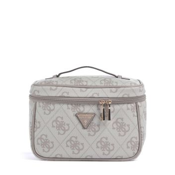 Guess Berta 4G Logo Toiletry bag light grey