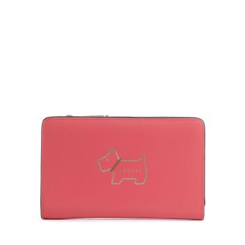 Radley London Heritage Dog Outline Wallet light red