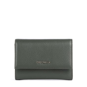 Coccinelle Metallic Soft Wallet dark green