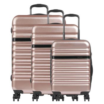 Bugatti Corium Suitcase set (4 wheels) rosegold