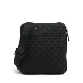 Emporio Armani Omnia Jacquard Crossbody bag black