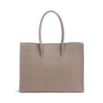 Coccinelle Myrtha Maxi Logo Tote bag taupe