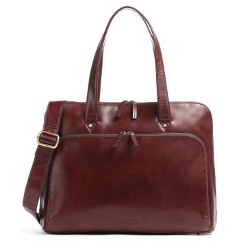 Leonhard Heyden Cambridge Tote bag red brown