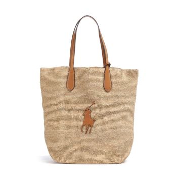Polo Ralph Lauren Raffia Tote bag nature