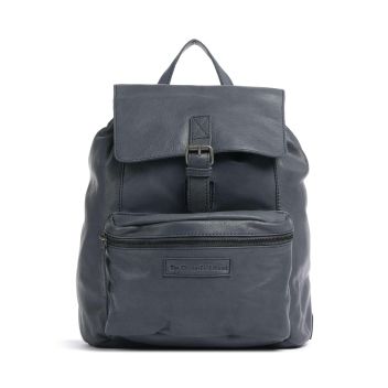 The Chesterfield Brand Washed Waxed Cow Mick Backpack navy