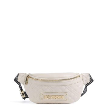 Love Moschino Quilted Fanny pack beige