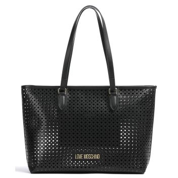Love Moschino Heart Pattern Tote bag black