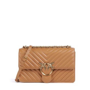 Pinko Love One Classic Shoulder bag light brown