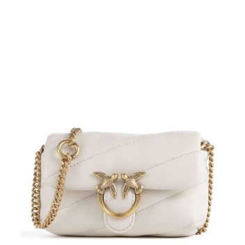 Pinko Love Puff Micro Crossbody bag ivory