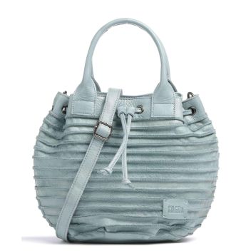 FredsBruder Little Fat Friend Riffel Bucket bag light blue